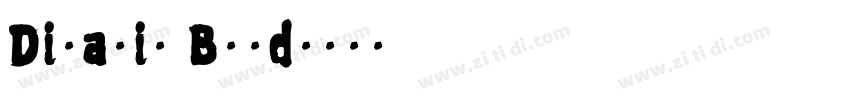 Dinamit Bold字体转换